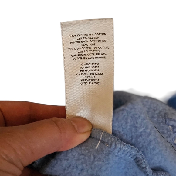 TNA Cozy AF Blue Fleece Academia V-neck Vest size small - Picture 7 of 9